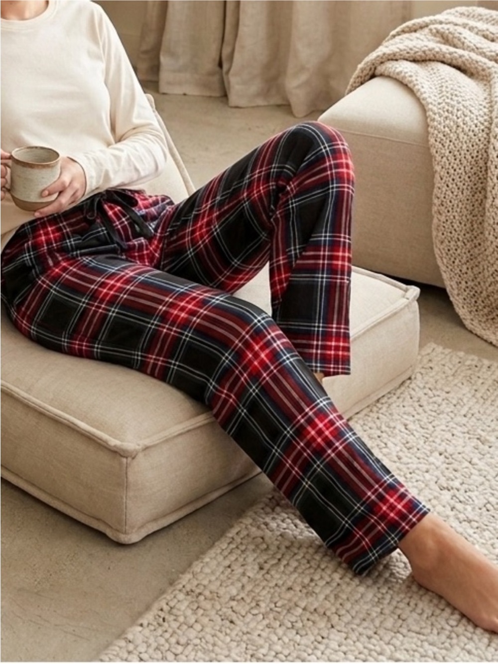 Ardene Plaid Lounge Pants Womens Small Red Black
Tartan Stretch Pajama Bottoms